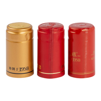 Capsule de bouteille de vin en PVC thermorétractable de qualité supérieure, couleur mate, résistante, propre, de qualité alimentaire, antidérapante