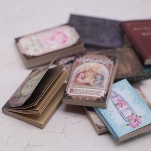 Xicheng maison de poupée <span class=keywords><strong>Mini</strong></span> Simulation classique Flip Book Miniature salon et chambre scène étagère accessoire modèle affichage - Product Image 3