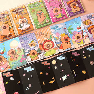 Carnet de coloriage créatif Capybara Scratch Art pour enfants de 5 à 7 ans – Livre d'activités d'apprentissage précoce - Product Image 3