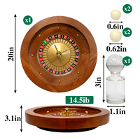 Machine à roulettes à zéro unique pour jeu à boire de fête Texas Baccarat Club Roulette de jeux de casino de luxe en bois massif