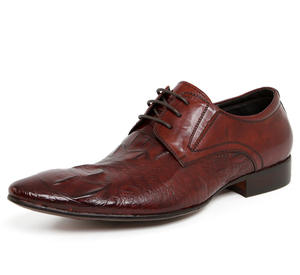 Chaussures de ville formelles en cuir imperméables à enfiler pour hommes, à bout pointu, avec doublure anti-transpiration et soutien de la voûte plantaire renforcé - Product Image 1