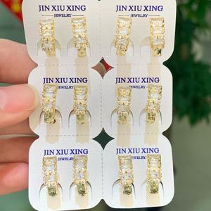 ต่างหูห้อยแฟชั่น Jxx ชุบทอง 14k ประดับด้วยทองแดง ต่างหูห้อยสำหรับผู้หญิง ต่างหูแฟชั่น - Product Image 4