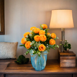 Ramo de Rosas Artificiales de Seda y Plástico al por Mayor para Bodas, Centro de Mesa, Decoración para Fiestas, Día de la Madre, Navidad - Product Image 2