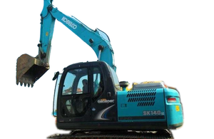 Construction <b>machinery</b> used kobelco <b>excavator</b> SK140 14Ton medium tracked earth moving equipment - Product Image 2