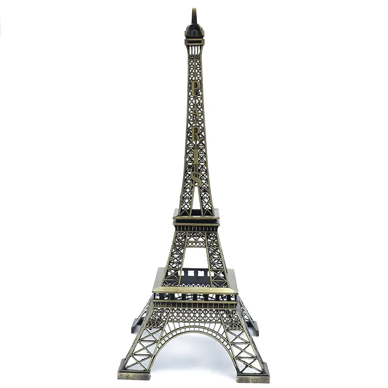 Europäisches berühmtes Gebäude Eiffelturm Skulptur Haupt dekoration Ornament Turm Statue Frankreich Stil Desktop Einrichtung Großhandel