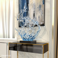 Vincentaa Whosale Art Moderne Hôtel Décoration Résine Sculpture Eau Forme Abstraite Design Intérieur Sculpture