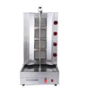 Hete Verkoop Snack Machine Gas Doner Shoarma Grill Voor Restaurant Apparatuur Met Branders Kebab Machine