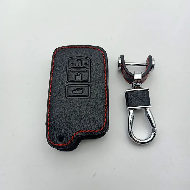 Hot Sale Genuine Leather Case Cover For Toyota Camry Avalon rav4 for Highlander Land Cruiser Car Key Case 3 Button Car Shell bag
