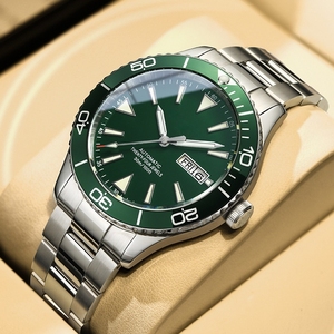 OEM ODM Sang Trọng Tự Động Cơ Khí Người Đàn Ông Của Đồng Hồ Siêu Sáng Con Trỏ Quay Số 100 M Không Thấm Nước Lặn Đồng Hồ Cho Lịch Hàng Tuần - Product Image 3