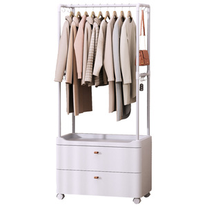 Clothing Organizer Clothes Rack Standing Type Rectangular Multi Functional Storage Cabinet For Home Bedroom - Product Image 3