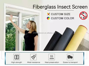 Pantalla de rollo de <span class=keywords><strong>mosquitera</strong></span> de fibra de vidrio de diseño moderno para protección de pantalla de insectos de ventanas de hotel - Product Image 3
