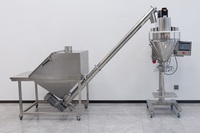 Machine de remplissage semi-automatique à vis sans fin en acier inoxydable de haute précision pour poudre, idéale pour flacons en verre, café et farine (1 kg, 900 g)