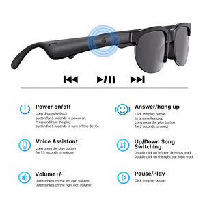 Gafas Inteligentes Xg88pro, Gafas de Sol Inalámbricas con Bluetooth, Micrófono y Altavoces Integrados, Asistente de Voz Táctil, para Hombre y Mujer - Product Image 6