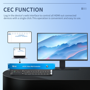 Bitvisus 3X5 5X3 Video-Wall-Controller 8K60 HDMI 1 Eingang 15 Ausgänge Multi-Screen-Erweiterung Nahtlose Eingangsumschaltung Metallgehäuse - Product Image 4