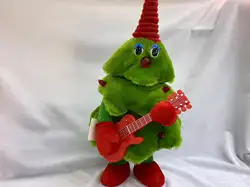 2023圣诞电动毛绒玩具唱歌跳舞圣诞树派对电动玩具批发 - Product Image 4