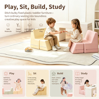 Ensemble de canapés modulaires commerciaux en mousse haute densité pour tout-petits, table-canapé pour enfants, idéal pour les projets de maternelles et garderies