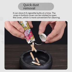 Cendrier de voiture universel écologique et durable pour cigares, à usage quotidien, pour extérieur, à fumée grossière, moyenne ou fine, avec élimination rapide de la poussière - Product Image 5