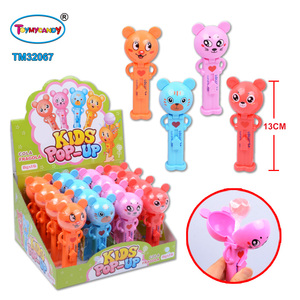 Meistverkauftes Toymy Marken-Kinderspielzeug Direkt vom Guangdong Hersteller Mini Plastikspielzeug mit Lollipop Cartoon-Bär Pop Candy - Product Image 1