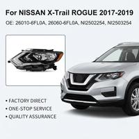 Phare avant de voiture 26010-6FL0A 26060-6FL0A NI2502254 NI2503254 pour NISSAN X-Trail ROGUE 2017-2019