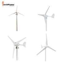 Éolienne à axe vertical 500W 8000W 50KW sur réseau, générateur d'électricité hybride solaire, système d'énergie éolienne à axe vertical