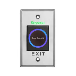 Keysecu 12V 24V Door Release Access Control Touchless Infrared No Touch Exit Button Switch With NO / NC / COM