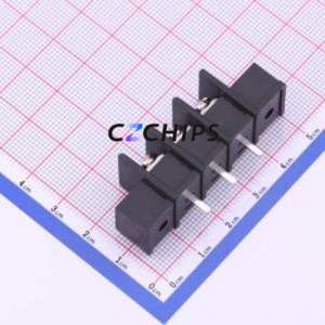 WJ45C-A-9.5-3P Barrier Terminal Block Through hole Component (THT),P=9.5mm Connector Two Sides 9.5mm 1x3P Straight Pin - Product Image 2