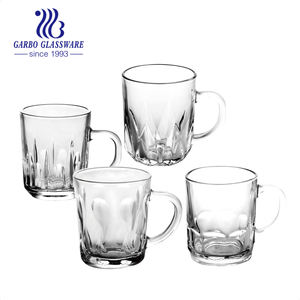Taza de vidrio de cerveza fría barata de 280ml con asas - Product Image 4