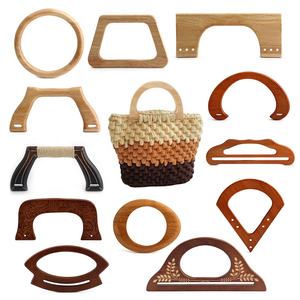 Poignée de <span class=keywords><strong>sac</strong></span> en bois en forme de D - Cadre en bois massif naturel pour <span class=keywords><strong>sac</strong></span> fourre-tout DIY, <span class=keywords><strong>sac</strong></span> à matelasser, fabrication de sacs à main en gros - Product Image 2