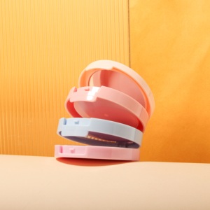 Đầy màu sắc 4 lớp bột nhỏ gọn hộp trang điểm Blush <span class=keywords><strong>container</strong></span> nhỏ gọn bột trường hợp với gương - Product Image 5