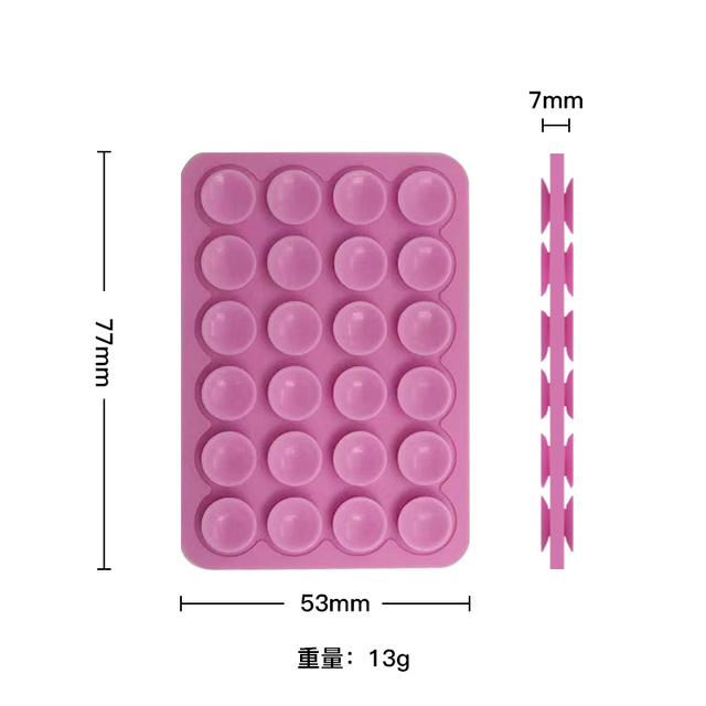 Wholesales Double Sided Silicone Suction Phone Case 24 Adhesive Mount Cellphone Silicone Suction Phone Grip Holder