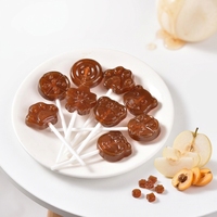 Sucettes naturelles à la poire et au loquat d'automne sans sucre pour les enfants, soin de la gorge, sucrées
