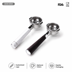 <span class=keywords><strong>LA</strong></span> <span class=keywords><strong>MARZOCCO</strong></span> Porte-filtre à expresso 58 mm à double bec, poignée sans fond en acier inoxydable, pour <span class=keywords><strong>machine</strong></span> à café E61, outil de barista - Product Image 1