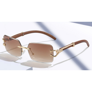 Sunway Eyewear Newest Metal Rimless Sunglasses Women Trimming Fashion <b>Shades</b> Luxury Custom Logo Men <b>Sun</b> Glasses - Product Image 1