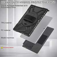 Pour Microsoft Surface Pro 4 5 6 7/7 Plus Étui universel pour dragonne compatible avec le clavier à dents bleues