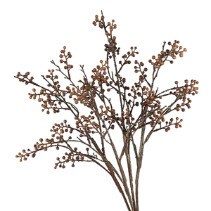 Branche de baies artificielles, mini plante décorative en plastique à longue tige pour la maison, les fêtes, les tables, les vases et la décoration des cafés - Product Image 1