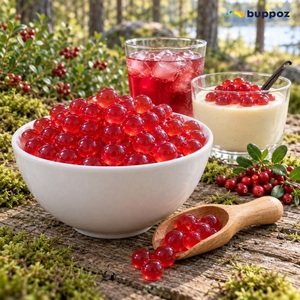 Bon Prix Perles de jus de fruits éclatantes, Boba éclatante, Boba éclatante à l'argousier, pour Bubble Tea, Milk Tea, Fruit Tea et garniture de dessert - Product Image 3