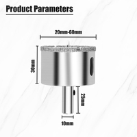 Foret de positionnement triangulaire pour verre, ouvre-trou multifonctionnel 16-85mm, foret de centrage pour carrelage céramique et marbre