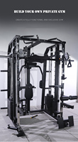 Station de musculation multifonctionnelle réglable, rack à squats, équipement de fitness, machine Smith