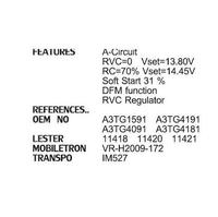 Régulateur de tension d'alternateur NEUF 1360DH00 A3TG4191 A3TG4181 A3TG1591 A3TG4091 VRH-2009-172 5982227C 5983219J VR-H2009-172 IM527