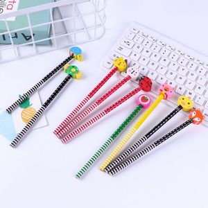 Trousse maternelle pour enfants, fournitures de papeterie, crayons avec gommes, <span class=keywords><strong>dessin</strong></span> animé <span class=keywords><strong>Kawaii</strong></span>, pour enfants - Product Image 3