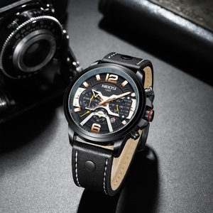 NIBOSI 2373 <span class=keywords><strong>Orologio</strong></span> Sportivo Casual da <span class=keywords><strong>Uomo</strong></span> Blu, <span class=keywords><strong>Marca</strong></span> di Lusso, <span class=keywords><strong>Orologio</strong></span> da Polso in Pelle, Cronografo alla Moda, Relogio Masculino - Product Image 5