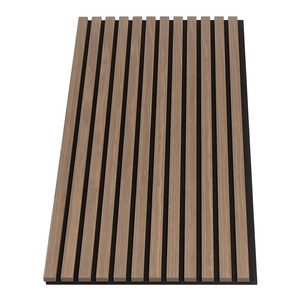 Paneles <span class=keywords><strong>de</strong></span> pared <span class=keywords><strong>de</strong></span> <span class=keywords><strong>madera</strong></span> acústica decorativos empalmados sin costura 3D <span class=keywords><strong>de</strong></span> nogal oscuro con <span class=keywords><strong>listones</strong></span> <span class=keywords><strong>de</strong></span> MDF <span class=keywords><strong>de</strong></span> chapa <span class=keywords><strong>de</strong></span> <span class=keywords><strong>madera</strong></span> real y respaldo <span class=keywords><strong>de</strong></span> fieltro acústico - Product Image 1