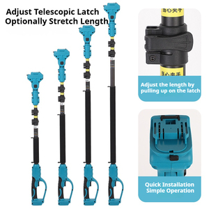 Personalizado 2.5m Elétrica Telescópica Rod Alto Ramo Poda Oliveira Árvores Frutas Pickers Extensão Pólo para Tesoura e Motosserras