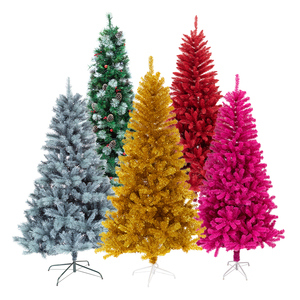 Red Cheap Commercial Two Meters Decorated Outdoor 4M Modern <strong>Christmas</strong> Tree With Ornaments - Product Image 3