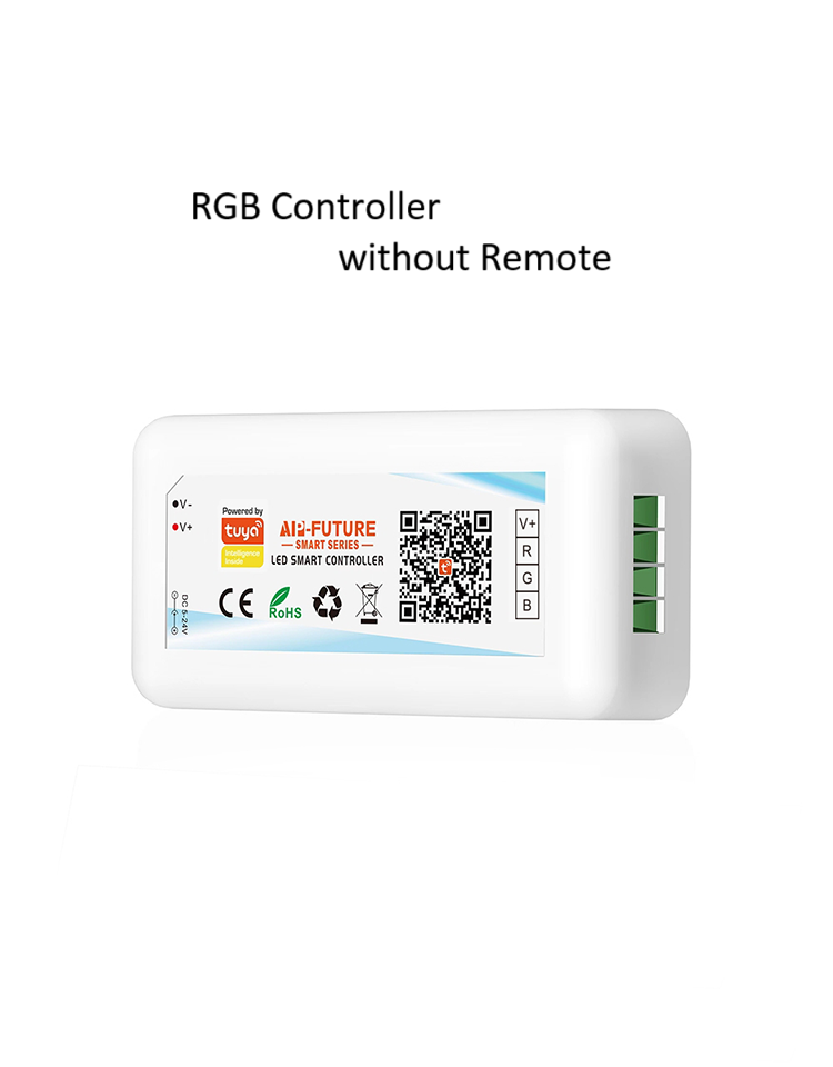 Controlador RGB rojo sin control remoto