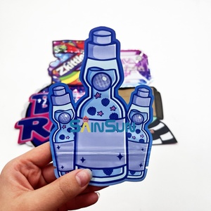 Bolsas de Mylar con Corte Troquelado Holográfico y UV Localizado, Impresión Interior Personalizada, Caja de Papel para Cereales de 3.5g, Bolsa de Mylar de 3.5 con Caja - Product Image 5