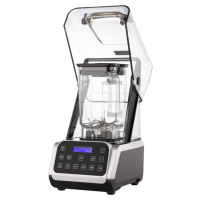 Licuadora Comercial Eléctrica de Alta Resistencia, Libre de BPA, Digital, Silenciosa, con Cubierta Insonorizante para Bebidas Congeladas y Batidos