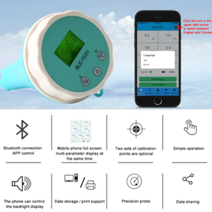 BLE-YC01 intelligent en ligne Blue dent eau <span class=keywords><strong>chlore</strong></span>/<span class=keywords><strong>pH</strong></span>/EC/ORP/TEMP 6 en 1 mètre <span class=keywords><strong>PH</strong></span> mètre haute précision <span class=keywords><strong>testeur</strong></span> de qualité de l'eau - Product Image 3