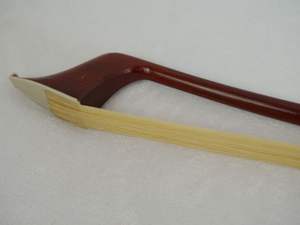 Archet professionnel en bois de brésil avec incrustation de perles blanches et de grenouille d'ébène de haute qualité, prix de gros, pour <span class=keywords><strong>violon</strong></span> alto, accessoire de cordes - Product Image 4