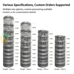 Clôture à nœuds anti-corrosion longue durée 1,2x30m, maille conique 2,5mm à 10 fils, filet de protection pour enclos de vaches, chevres et cerfs, garantie 20 ans - Product Image 2
